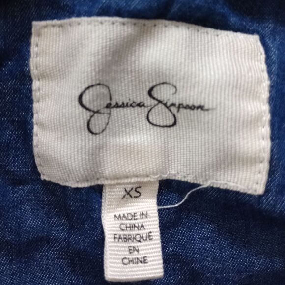 Jessica Simpson Denim Color Shirt Dress Size XS - Picture 4 of 10